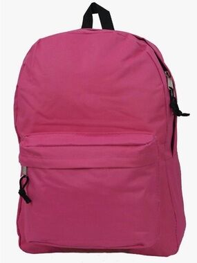 K-Cliffs Classic Backpack Barbie Pink 18 inch Basic Bookbag School Book Bags